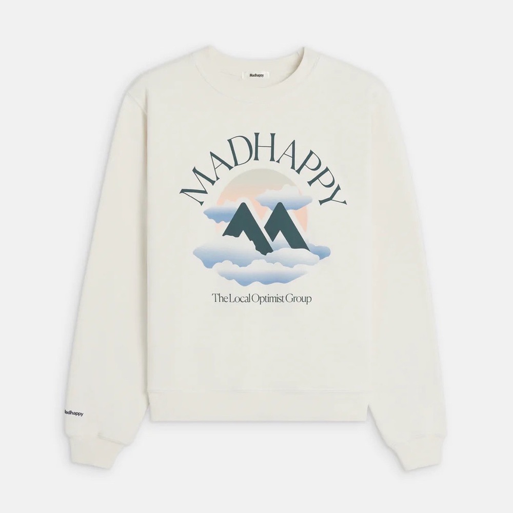 Madhappy Summer Outdoors Fleece Crewneck in Tofu